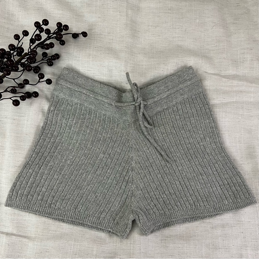 Urban Outfitters Gray Ribbed Knit Shorts